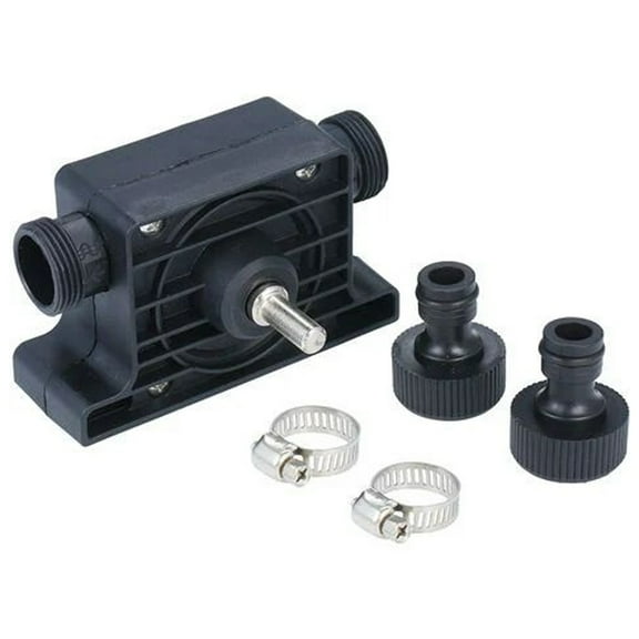 Powerful Self-Priming Drill Pump Kit, Electric Drill Driven Water Oil Fluid Transfer Tool for Home Garden Outdoor Use, High Efficiency Lightweight & Portable, 1 Unit