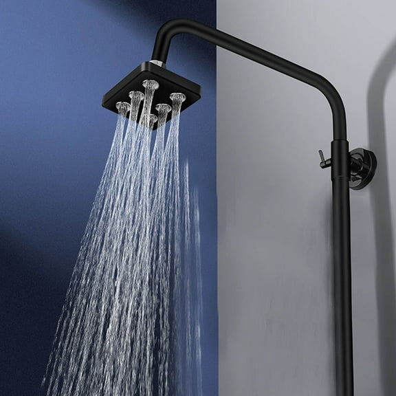 Powerful Shower Head with Small Nozzle, High Water Pressure for Bathroom, Compact Shower Head, 1 Piece