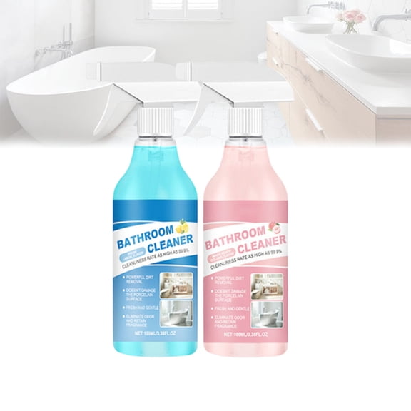 Powerful Stain Remover Bathroom Cleaner,Multifunctional Bathroom Multi-Surface Porcelain Water Stain Quick Remover Cleaner With A Fresh Scent