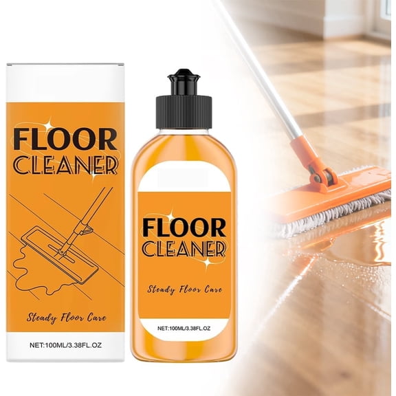 Powerful Stain Removing Floor Cleaner, 2026 New All-purpose Cleaning Agent, Household Hardwood Floor Cleaning Solution, Multi-Surface Solution for Mopping Stone Tile Laminate Vinyl Floors (1-100ml)