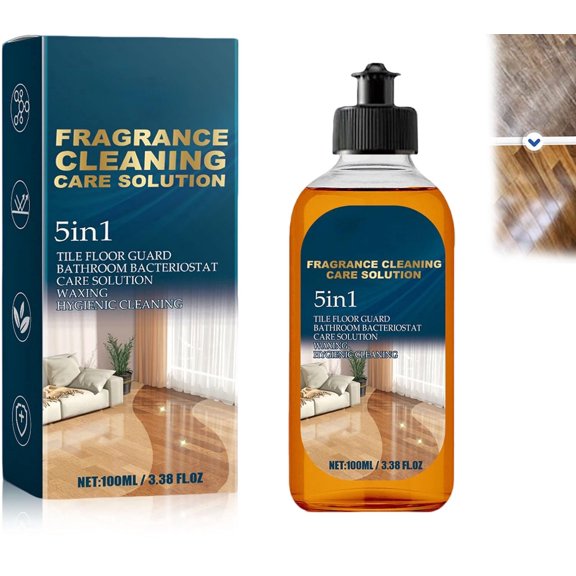 Powerful Stain Removing Floor Cleaner, 5 in 1 Floor Cleaner, Dual-Action Stain and Odor Remover for Hardwood Floor Cleaning, Natural Shine for Mopping Home Kitchen Bathroom(1pcs)