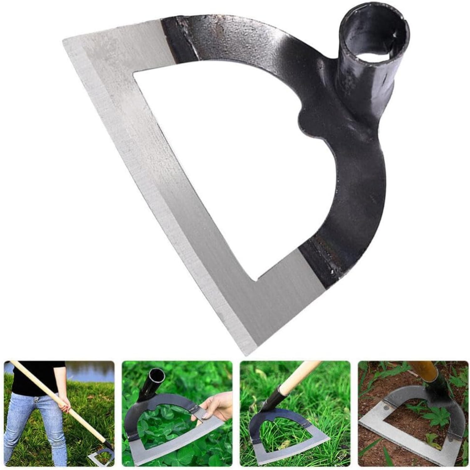 Powerful Stainless Steel Scuffle Hoe Efficient Hand Hoe Tool for Heavy
