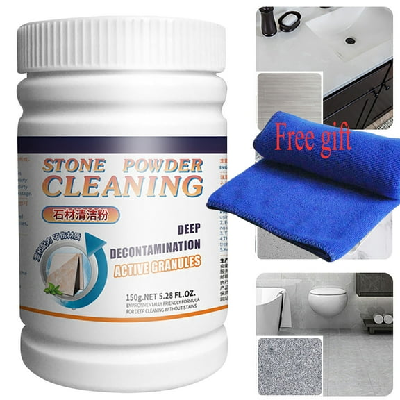 Powerful Stone Cleaning Powder,Quartz Cleaner Countertop,Granite Countertop Cleaner,For Marble Granite Quartz Tile,Stone Cleaning Polishing Care