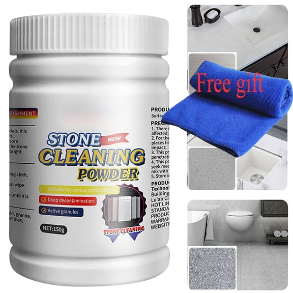 Powerful Stone Cleaning Powder,Quartz Cleaner Countertop,Granite Countertop Cleaner,For Marble Granite Quartz Tile,Stone Cleaning Polishing Care