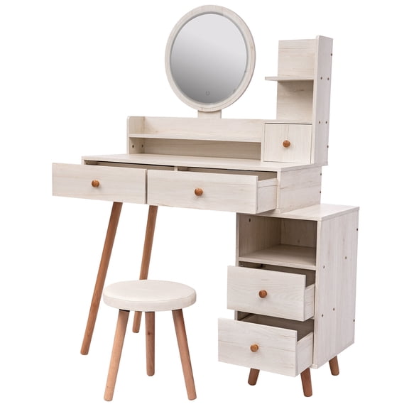 Powerful Storage Vanity Table / Ideal for Daily Makeup / Organize Cosmetics Easily