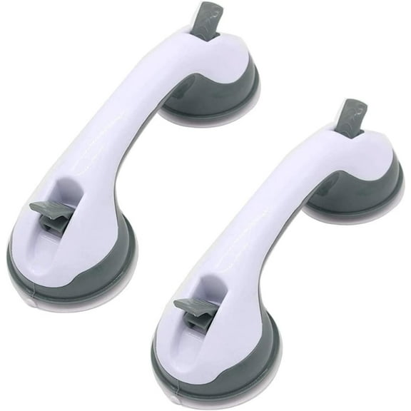 Powerful Suction Grab Support Handle Bathroom Shower Handle Safety Grip Grab Rails Bathroom Disability AIDs Suction Grab Rails for Elderly Easy to Install Double Glazing Glass Lifter