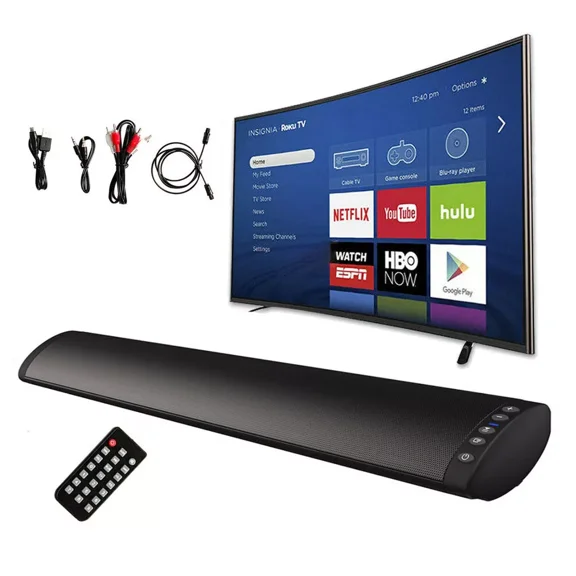 Powerful TV Sound Bar Home Theater Subwoofer Soundbar Bluetooth Wireless Speaker