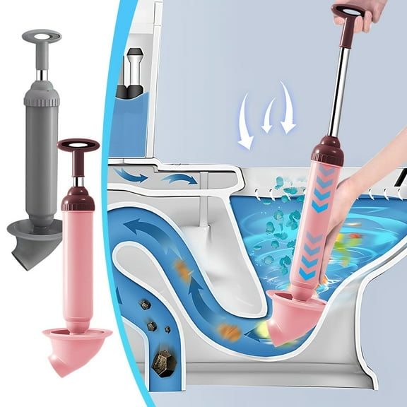 Powerful Toilet Plunger with Heavy Duty Suction for Unclogging Drains Fast and Easy Effective Clog Removal Tool for Household Bathroom Maintenance Sopatenor