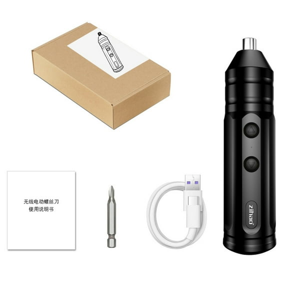 Powerful Torque Cordless Mini Screwdriver 3.7V Usb Rechargeable 1Set