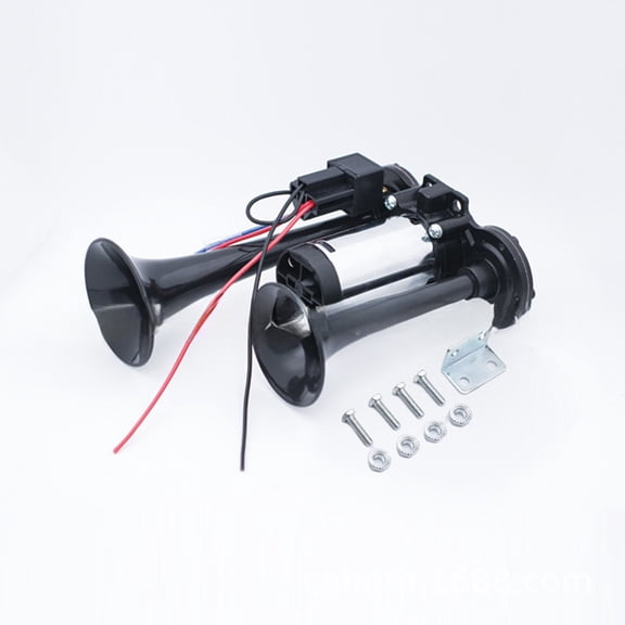 Powerful Truck Air Horn with Integrated Compressor and Motor for Loud Sound Upgrade Car Exterior Accessories