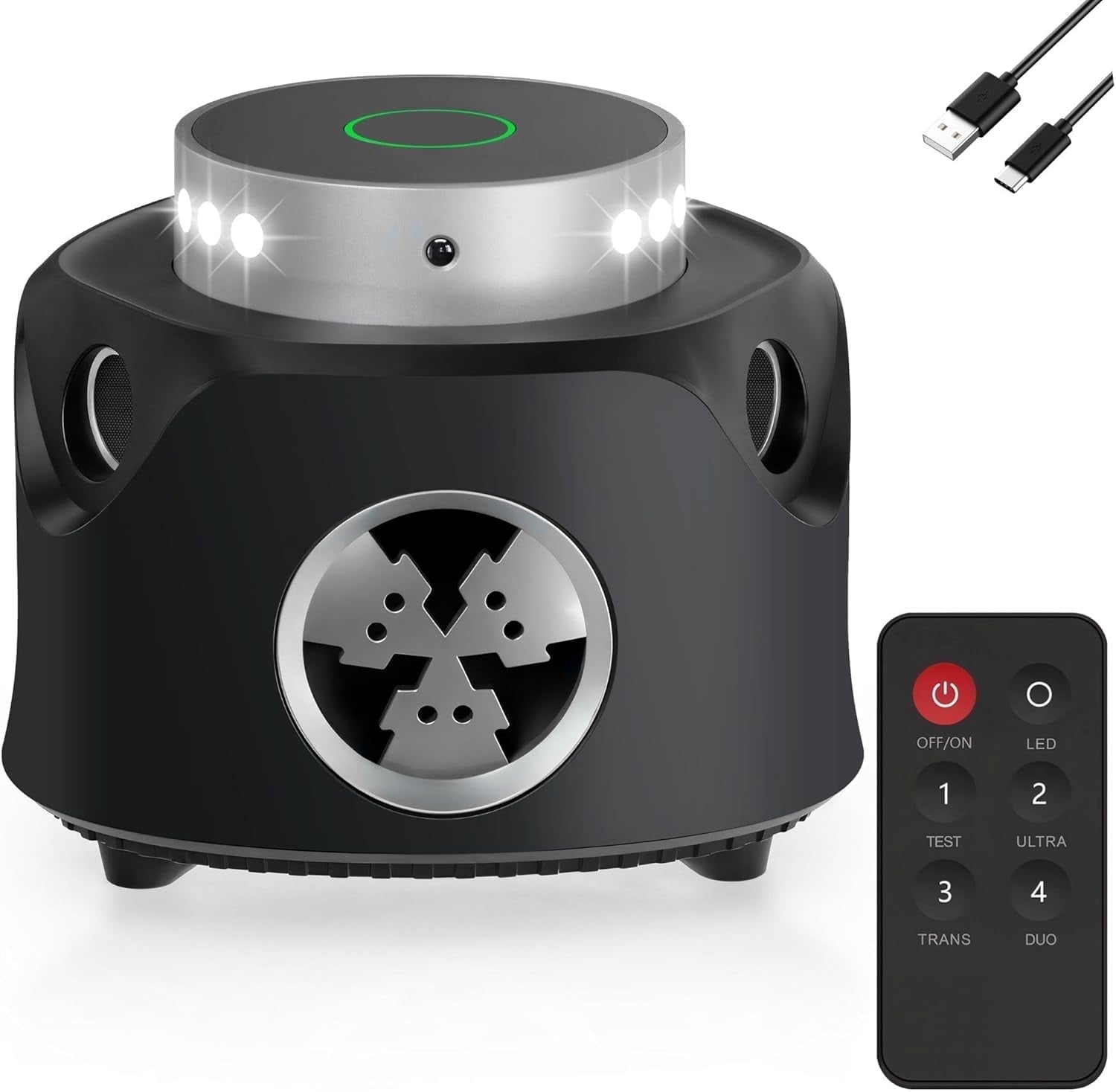 Powerful Ultrasonic Mouse and Rat Repeller, 360° Ultrasonic Rodent Repeller with Remote Control