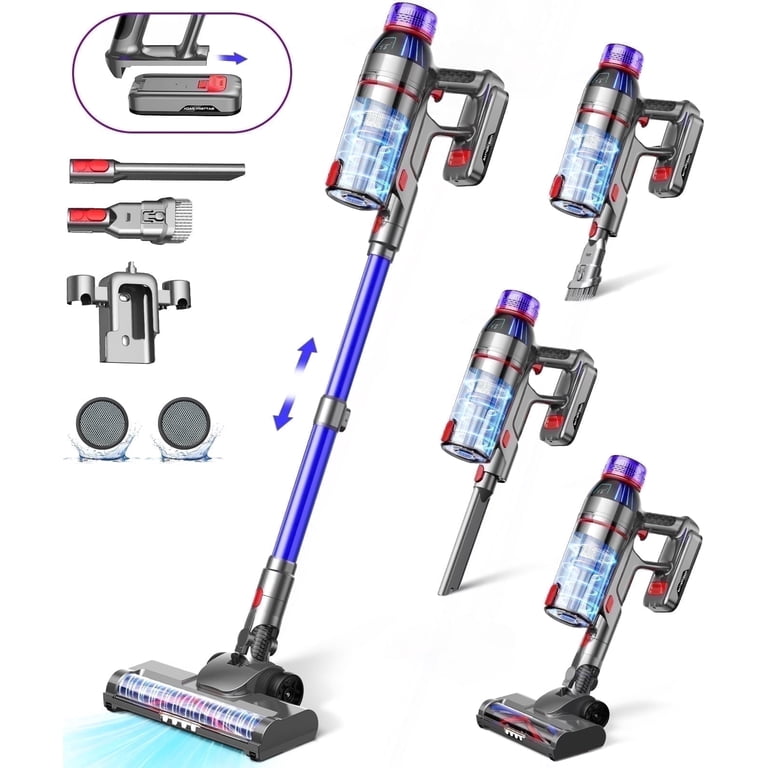 Hosaud, Cordless Stick Vacuum Cleaner, 45000Pa 550W, Blue 