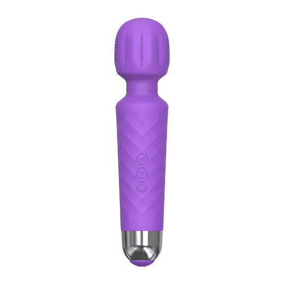 Powerful handheld personal massage stick - Quiet and waterproof -20 patterns and 8 speeds - Includes travel bag - Suitable for both men and women to relieve tension, muscles, back pain, and recovery