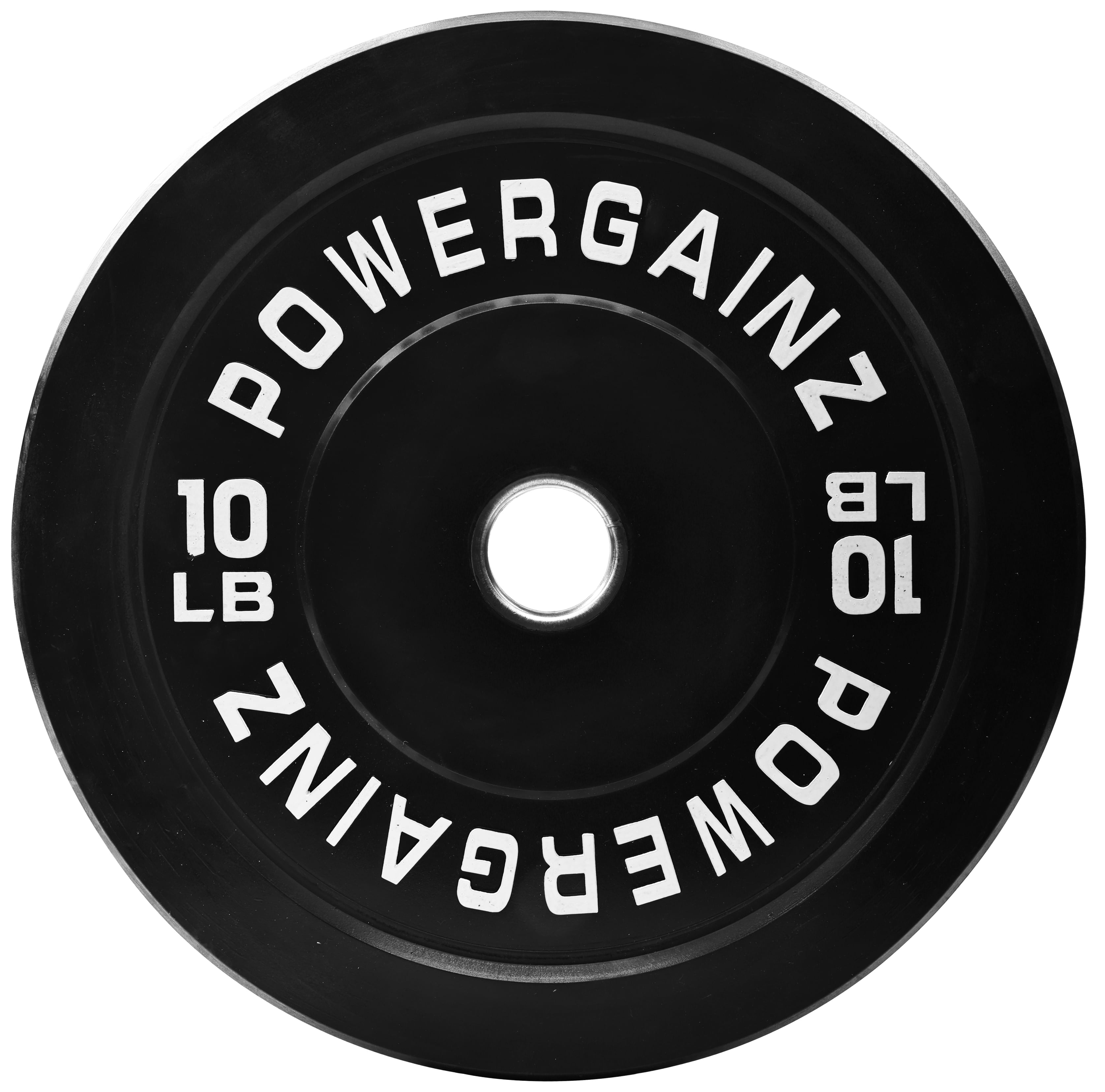 Powergainz Olympic Bumper Plate Weight Plate with Steel Hub, 10 lbs