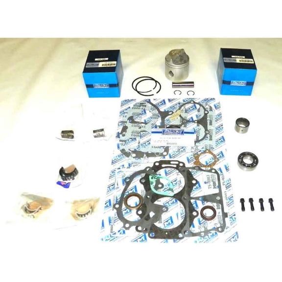 Powerhead Rebuild Kit Compatible with Johnson Evinrude 18-35HP 2-Cyl Cross Flow 2-Stroke Outboard 3.030" Bore Pistons Rings Gasket Set Marine Engine 76.20mm 1981-2005 .030 Over