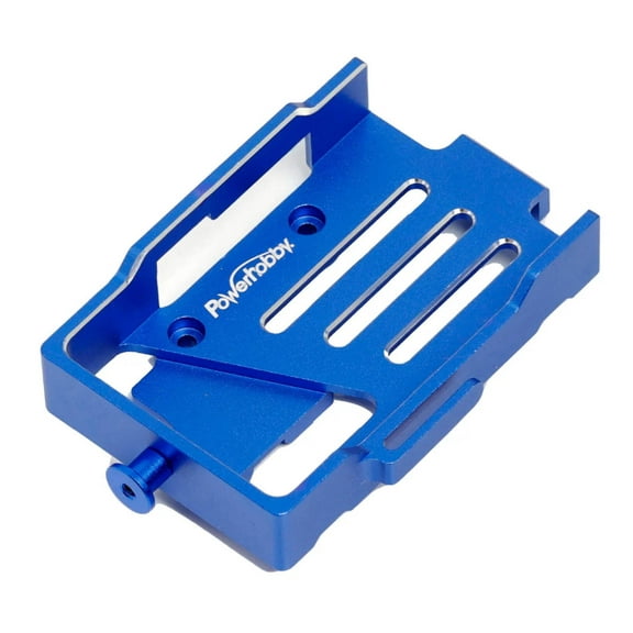 Powerhobby PHBTRX583BLUE Blue Aluminum Battery Tray Mount Plate fits Traxxas TRX-4M