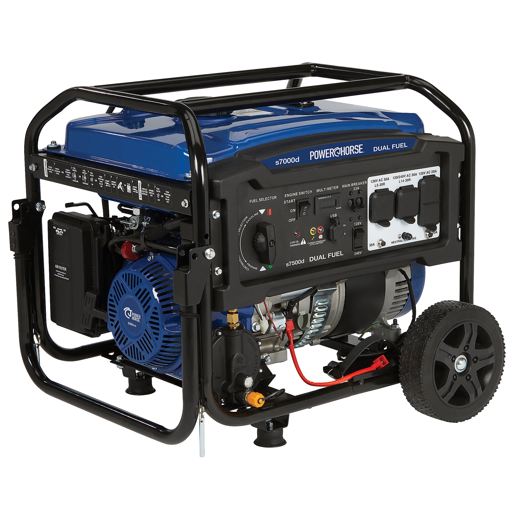 Powerhorse Portable Generator with Electric Start, 7000 Watts
