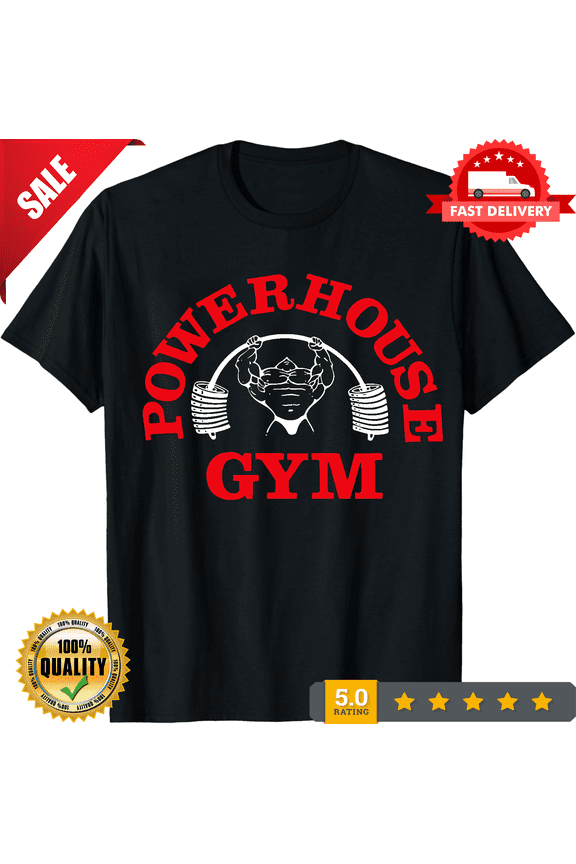 Powerhouse Gym Men's Black T-Shirt Size S-3XL, LIMITED EDITION-TH65840