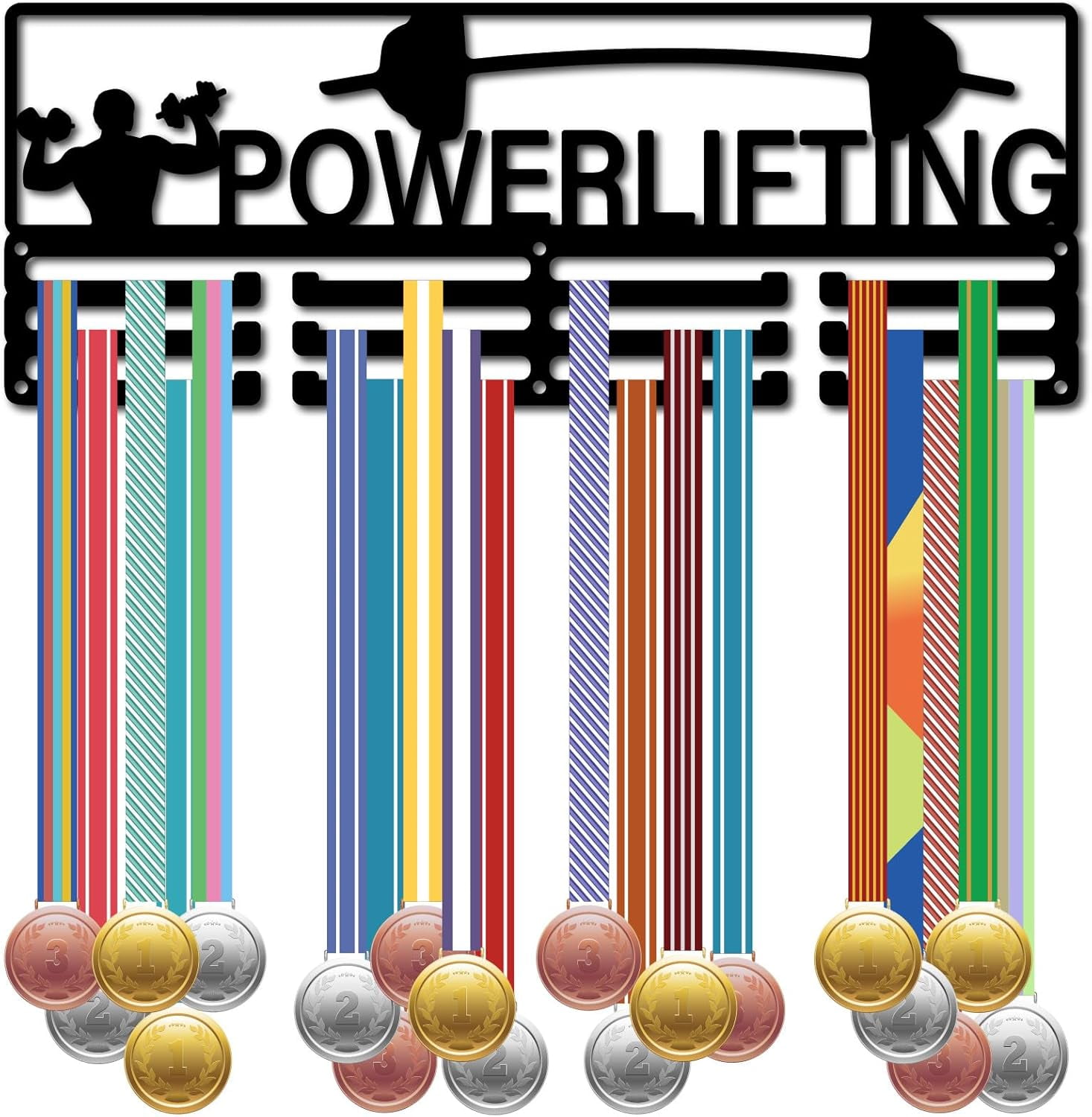 Powerlifting Medal Holder Power Lifting Medal Hanger Display Awards ...