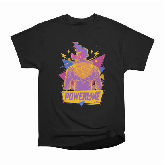 Powerline Cool Animation Singer T-Shirt Tee Gift For Him Merch For Her Apparel For Friend