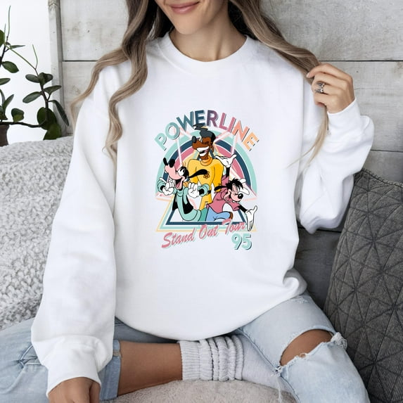 Powerline Goofy Movie Graphic Sweatshirt, for men & women, up to size 5XL.