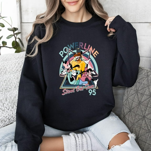 Powerline Goofy Movie Graphic Sweatshirt, for men & women, up to size 5XL.