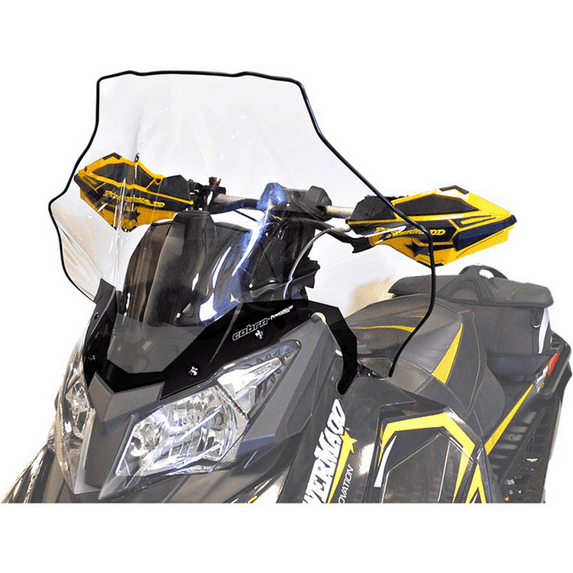 Powermadd Ski-Doo Rev XS Tall Clear With Black Fade 19" 13540