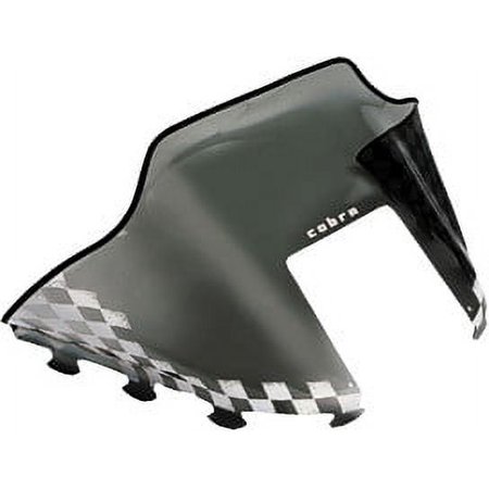 Powermadd 11133 fits Cobra™ Windshield - 14in. - Tint/White Checks