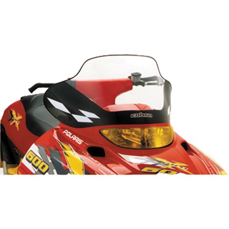 Powermadd 11540 fits Cobra™ Windshield - 14.75in. - Clear/Black/White