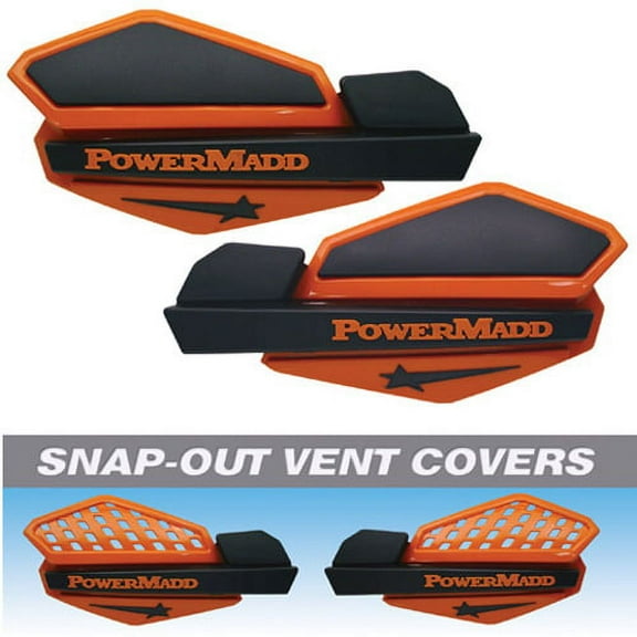 Powermadd - 34205 - Star Series Handguards, Orange/Black