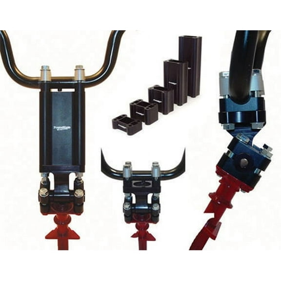 PowerMadd 45400 Universal Pivoting Riser - 3" - Black