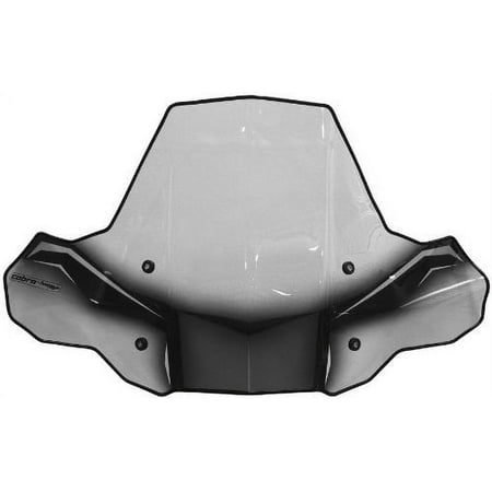 Powermadd Cobra Pro Tek Windshield, No Cut Out with Standard Mount