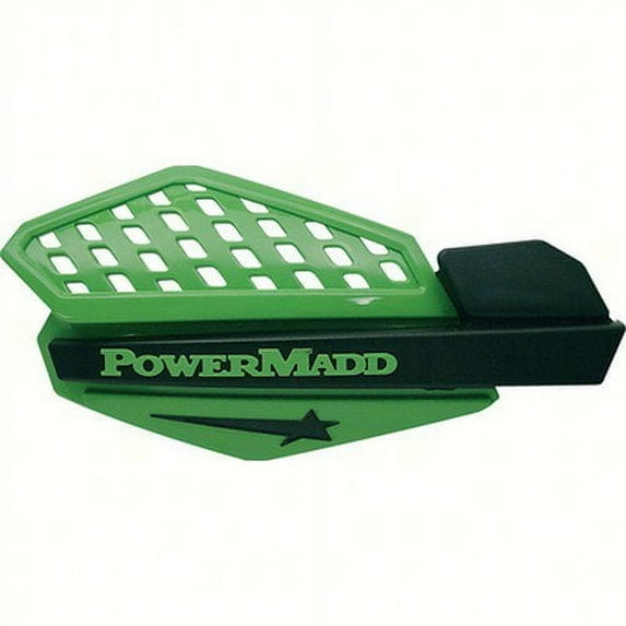 Powermadd Star Series Green/Black MX Handguards w/Removable Vent Covers (34203)