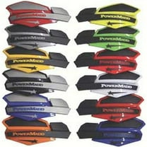 Powermadd Star Series Orange/Black MX Handguards w/Removable Vent Covers (34205)