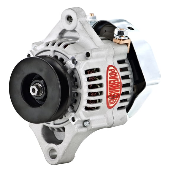 Powermaster 8172 Denso Racing Alternator 50 Amp 12V One Wire Small