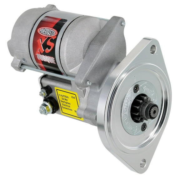 Powermaster 9504 XS Torque; Starter; Standard; 200 ft./lb. Torque; 4.4-1 Gear Reduction; 2 Mounting Holes; 3/8in. Offset;