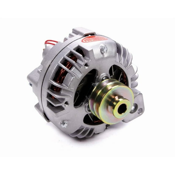 Powermaster Performance 75091 Alternator Fits 1970-87 Chrysler Squareback 95 Amp 2V pulley 1 Wire Only Natural Finish