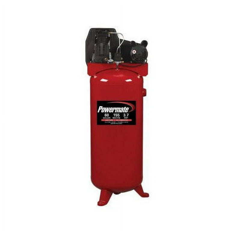 Powermate PLA3706056 3.7 HP 60 Gallon Oil Lube Vertical Air Compressor