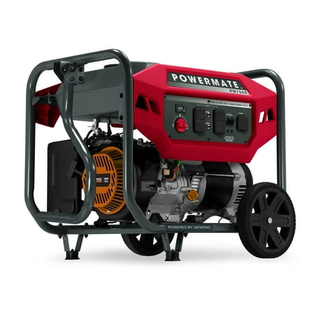 Powermate PM7500 7,500 Watt Manual Start Gas Powered Portable Generator - 49 ST/CSA