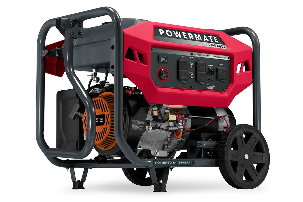 Powermate PM9400E – 9,400 Watt Electric-Start Gasoline Powered Portable Generator, 49 ST / CSA Sansujyuku sansujyuku.com
