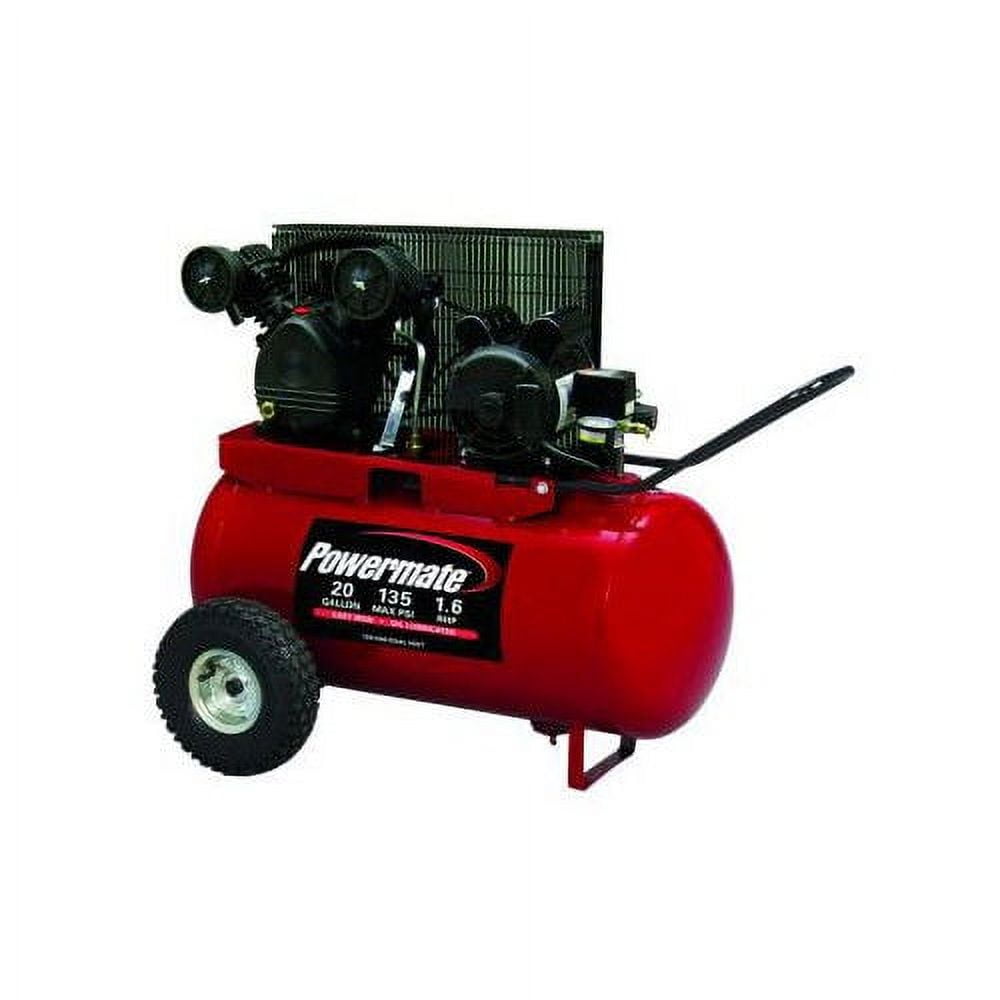 Powermate PP1682066.MN 1.6 HP 20 Gallon Oil-Lube Horizontal Air Compressor