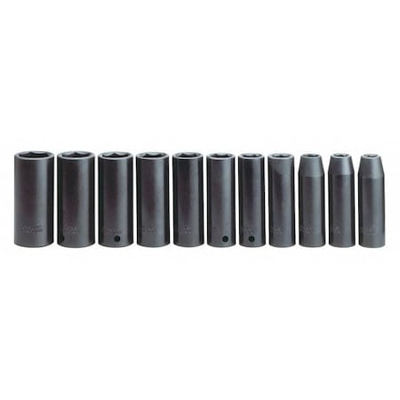 POWERMATE 024-0087CT 1/2" Drive Impact Socket, Metric