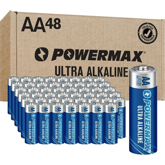 Powermax 48-Count Double AA Ultra Alkaline Batteries
