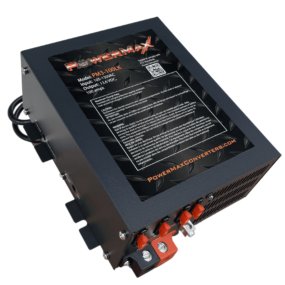 Powermax USA 100A 12V-110V Smart Automotive Battery Charger