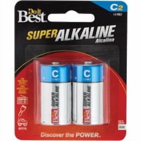 Powermax USA Do it Best C Alkaline Battery - Pack of 12 Wholesale Bulk Pack