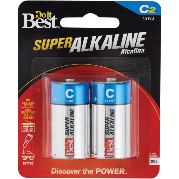 Powermax USA Do it Best C Alkaline Battery - Pack of 2