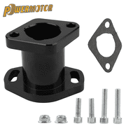 Powermotor Black VM22 Motorcycle Carburetor Intake Adaptor CNC Intake Pipe Manifold For Mikuni 125cc 140cc 150cc 160cc Pit Dirt Bike Go Kart Motocross Accessories