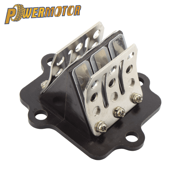 Powermotor Motorcycle Intake Reed Valve Assembly Petal Reeds For Yamaha Jog50 Jog90 3KJ Moped Scooter Reed Valve 2Stroke Engine Fuel Intake Replacement Accessory