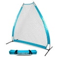 thumbnail image 1 of Powernet Portable Baseball Practice Net for Pitching and Hitting, Softball Pitching Net, Pop Up Batting Cage Net Coach Shield from Errant Throws, Backyard Outdoor Training, 7 FT A-Frame Screen, 1 of 6