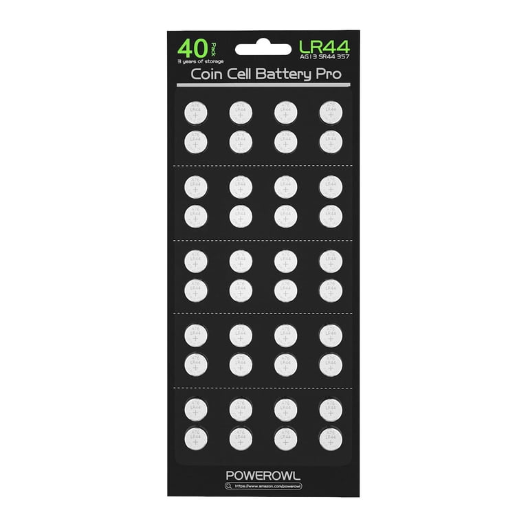 KaPonsec - Batterie a bottone LR44 AG13 357 303 SR44 1,5 V KaPonsec - Batterie a bottone LR44 AG13 357 303 SR44 1,5 V